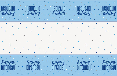Blue Dots Glitz Table cover