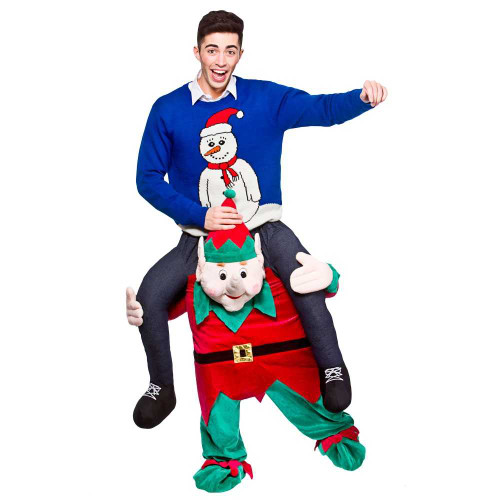 Mens Carry Me Elf Costume