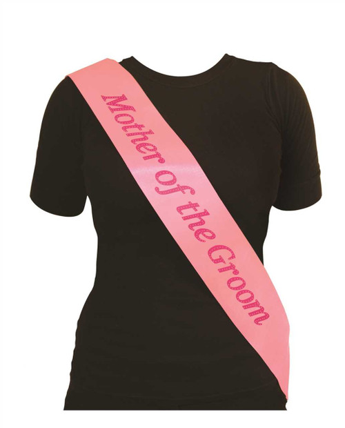 Pink Mother Of The Groom Sash