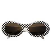 Chequered 60s Glasses