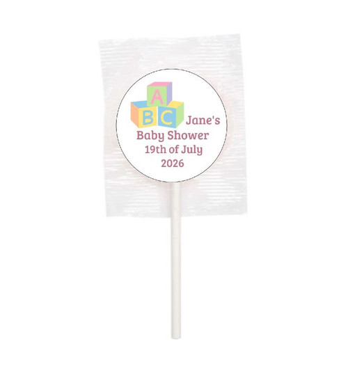 Personalised Baby Shower Lollipops (15 Pack) Nutritional Information