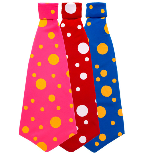 Clown Necktie Red | Oversized Clown Necktie