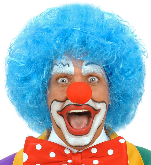 Clown Wig Blue | Blue Clown Wig | Blue Curly Clown Wig