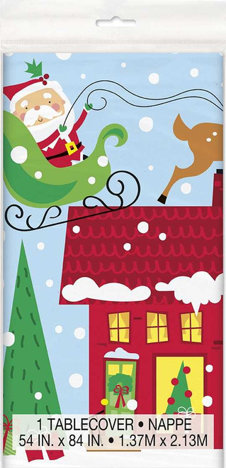 Colourful Santa Tablecover