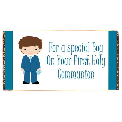 Communion Boy Chocolate Bar