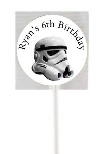 Personalised Clonetrooper Lollipops (15 Pack)