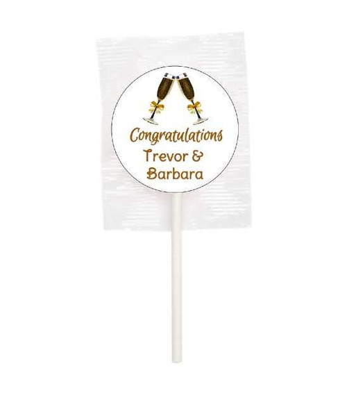 Personalised Congratulations Lollipops (15 Pack)