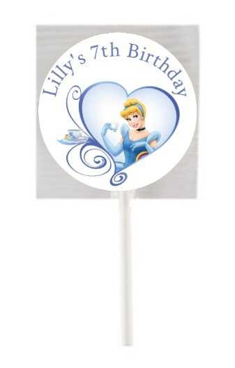 Personalised Cinderella Lollipops (15 Pack)