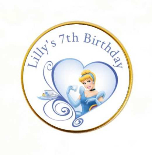 Personalised Cinderella Chocolate Coins (15 Pack)