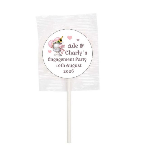 Personalised Engagement Lollipops (15 Pack)