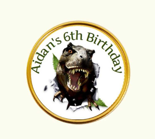 Personalised Jurassic Chocolate Coins (15 Pack)