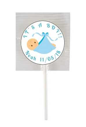 Personalised It's a Boy Lollipops (15 Pack)