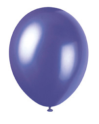 Electric Purple Balloons - Pack of 8 | Purple Party Supplies