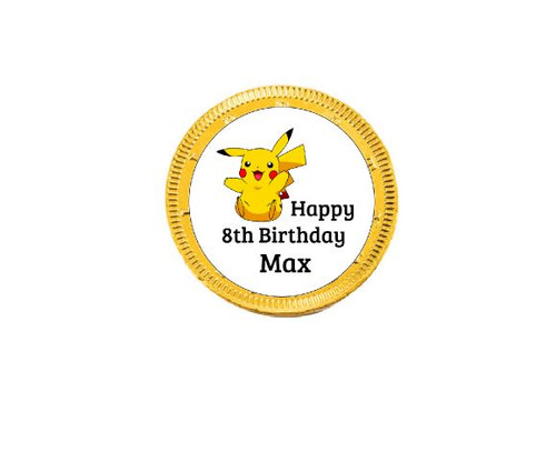 Personalised Pokémon Chocolate Coins (15 Pack)