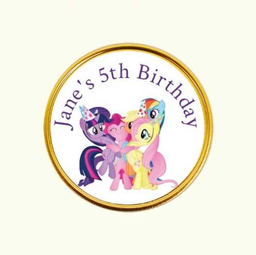 Personalised My Little Pony Chocolate Coins (15 Pack)