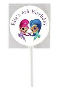 Personalised Shimmer & Shine Lollipops (15 Pack)