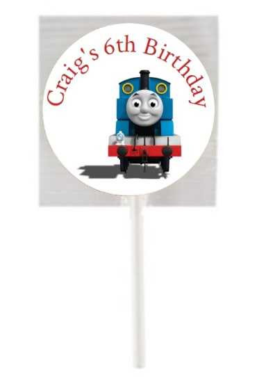 Personalised Thomas The Tank Lollipops (15 Pack)