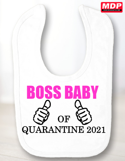 Girl Boss Baby Bib
