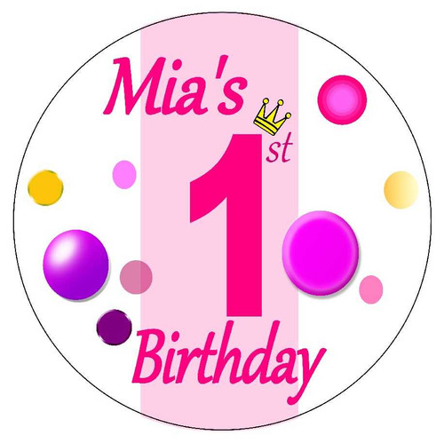 Personalised Girl 1st Birthday Piñata