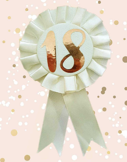 Gold 18th Rosette