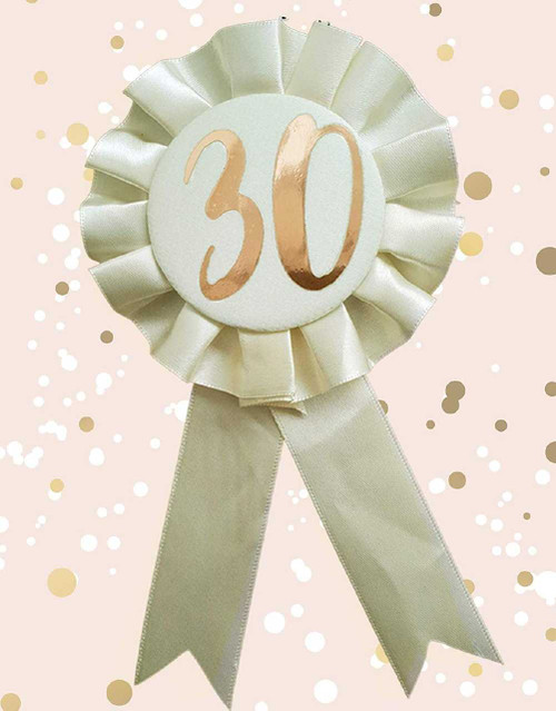 Gold 30th Rosette