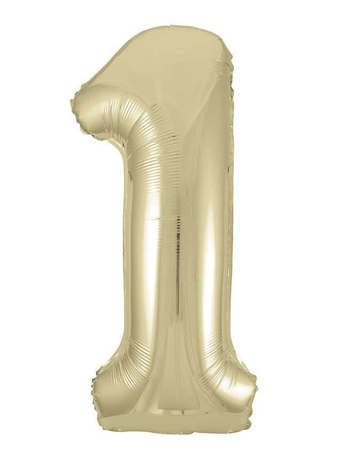 Gold Number 1 Balloon