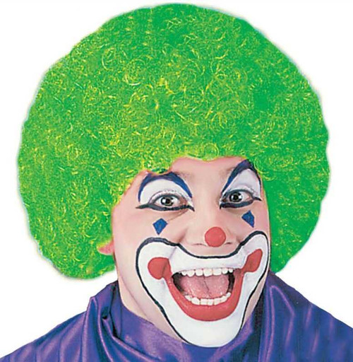 Green Curly Clown Wig