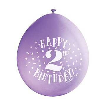 Happy 2nd Birthday Balloons