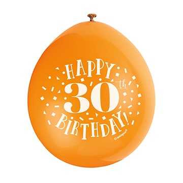 Happy 30th Birthday Balloons