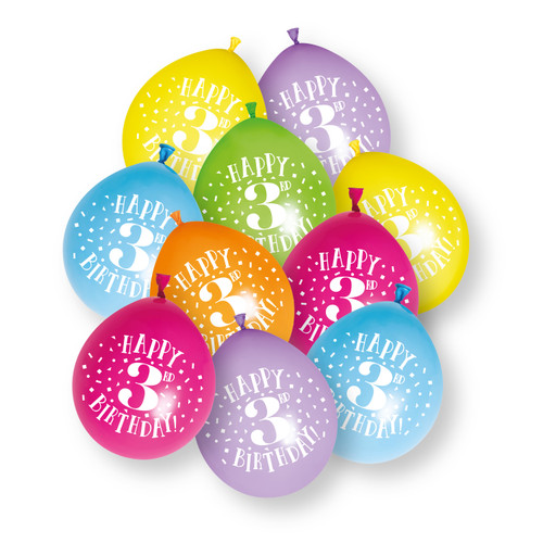 Happy 3rd Birthday Balloons