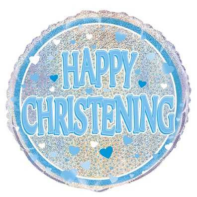 Happy Christening Foil Balloon
