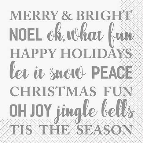 Holiday Snowflake Napkins