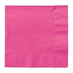 Hot Pink Paper Napkins (20 Pack) | Hot Pink Luncheon Napkins | Pink Party Supplies