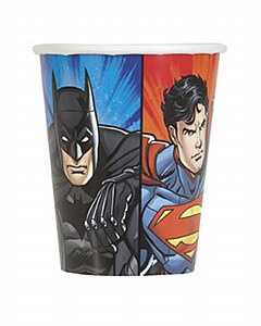 Justice League Party Cups - 8 Per Pack