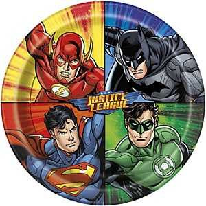 Justice League Plates - Pack of 8