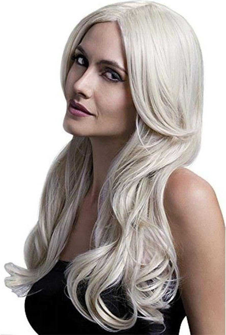 Khloe Blonde Wig - Dark Blonde Long Wave with Centre Parting | Ladies Fancy Dress Wigs | Ladies Halloween Wigs