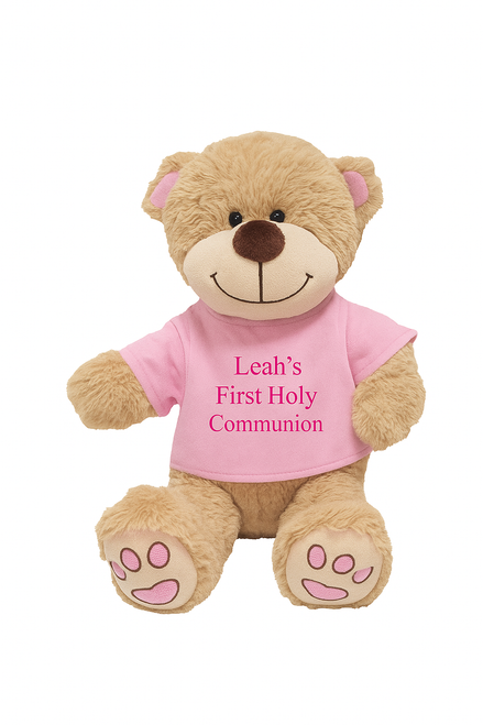 Personalised Embroidery Girls Communion Teddy (Large)