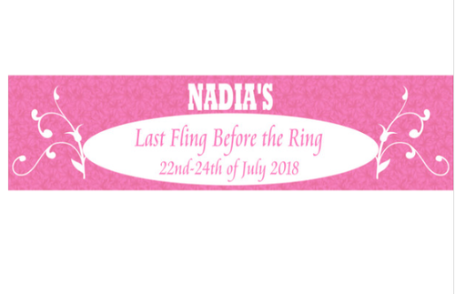 Personalised Last Fling Banner