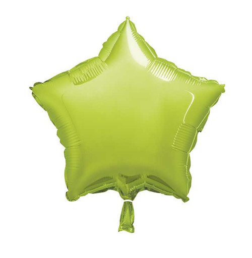 Lime Star Foil Balloon