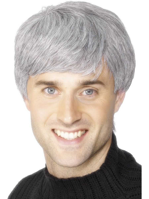 Modern Man Grey Wig | Mens Fancy Dress Wigs | Mens Halloween Wigs