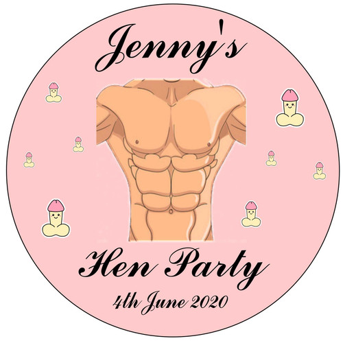 Personalised Muscle Hen Party Piñata