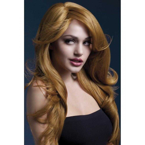 Nicole Auburn Wig - Long Wavy with Skin Parting