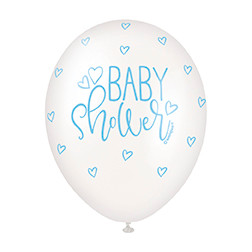 Blue Pastel Baby Shower Balloons