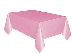 Pastel Pink Plastic Tablecloth | Pink Party Supplies