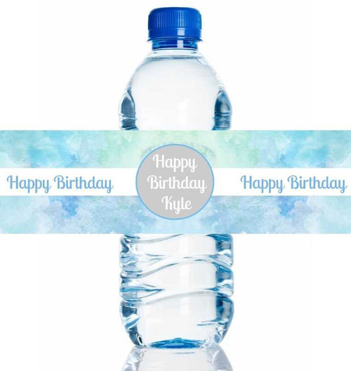 Personalised Birthday Boy Bottle Labels (4 Pack)