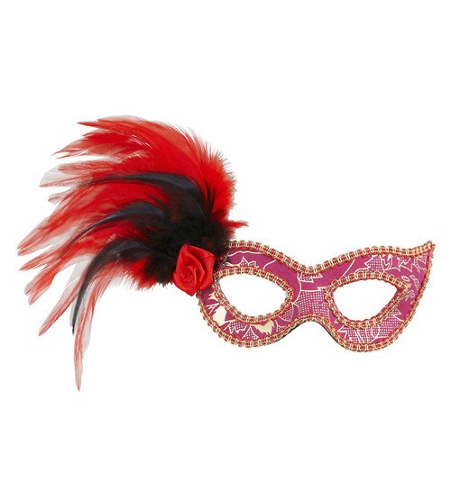 Pink Feather Eye mask | Masquerade Masks