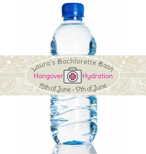 Personalised Hen Night Bottle Labels (4 Pack)