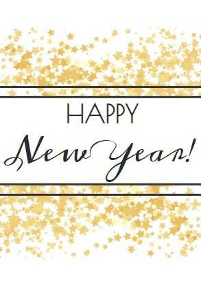 Personalised New Years Wine Labels (4 Pack)