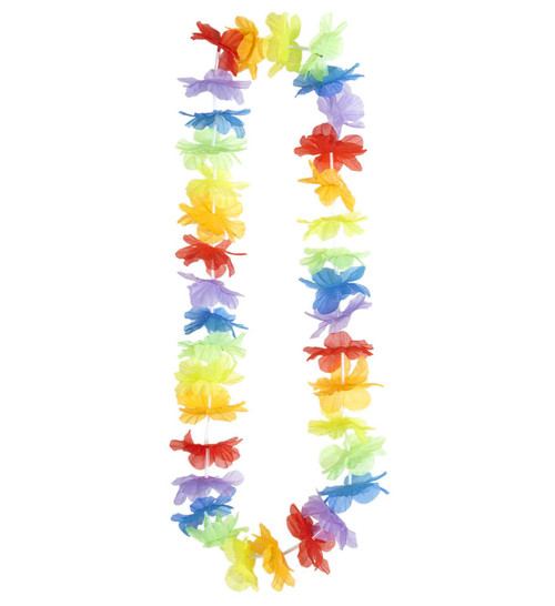 Rainbow Lei | Hawaiian Party Supplies | Summer Decorations