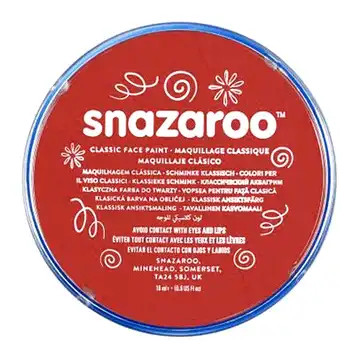 Red Snazaroo Face Paint 18ml | Kids Face Paint
